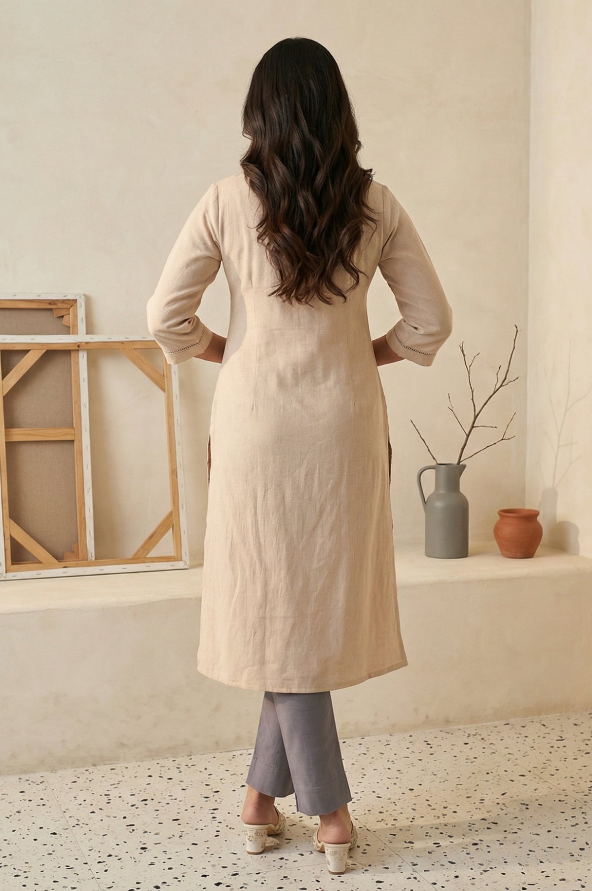 Aurelia ladies Western Kurti in vibrant colors, showcasing traditional design with modern western style, worn by a model