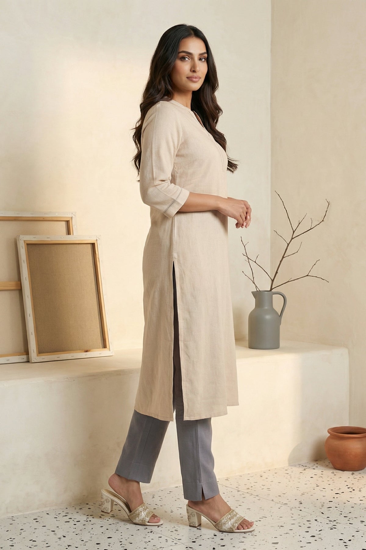 Aurelia ladies Western kurti in vibrant fabric, showcasing stylish design and intricate detailing, perfect for casual or festive wear.