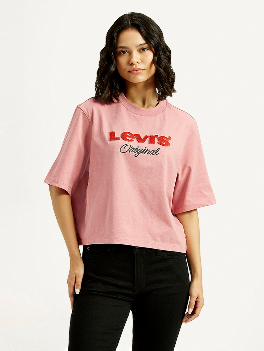 Women'S Brand Logo Relaxed Fit T-Shirt