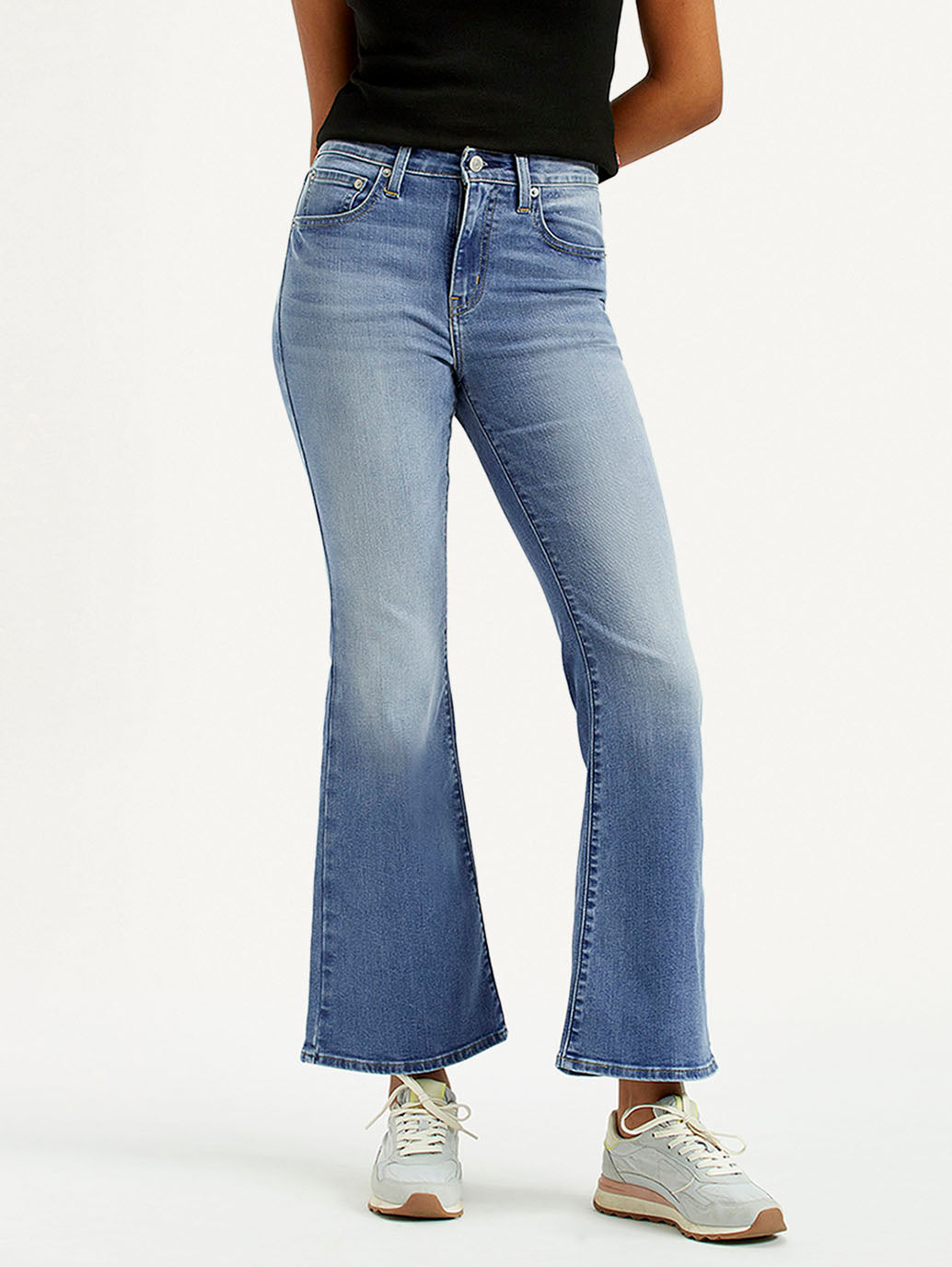 Women'S 726 Med Indigo Flared Fit High Rise Jeans