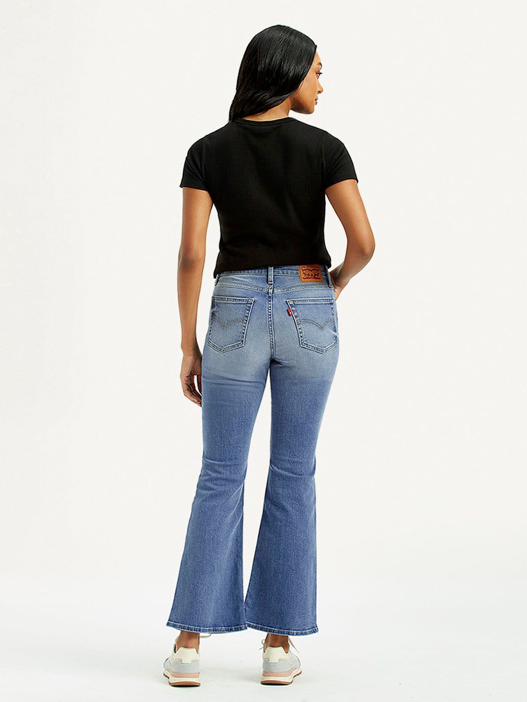 Women'S 726 Med Indigo Flared Fit High Rise Jeans