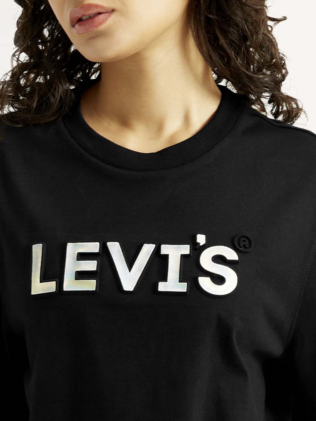 Women'S Brand Logo Relaxed Fit T-Shirt