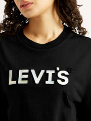 Women'S Brand Logo Relaxed Fit T-Shirt