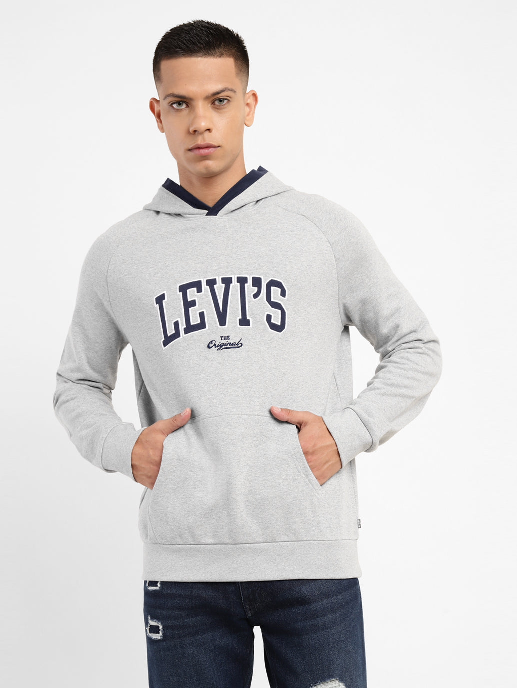 Men'S Brand Logo Hooded Sweatshirt