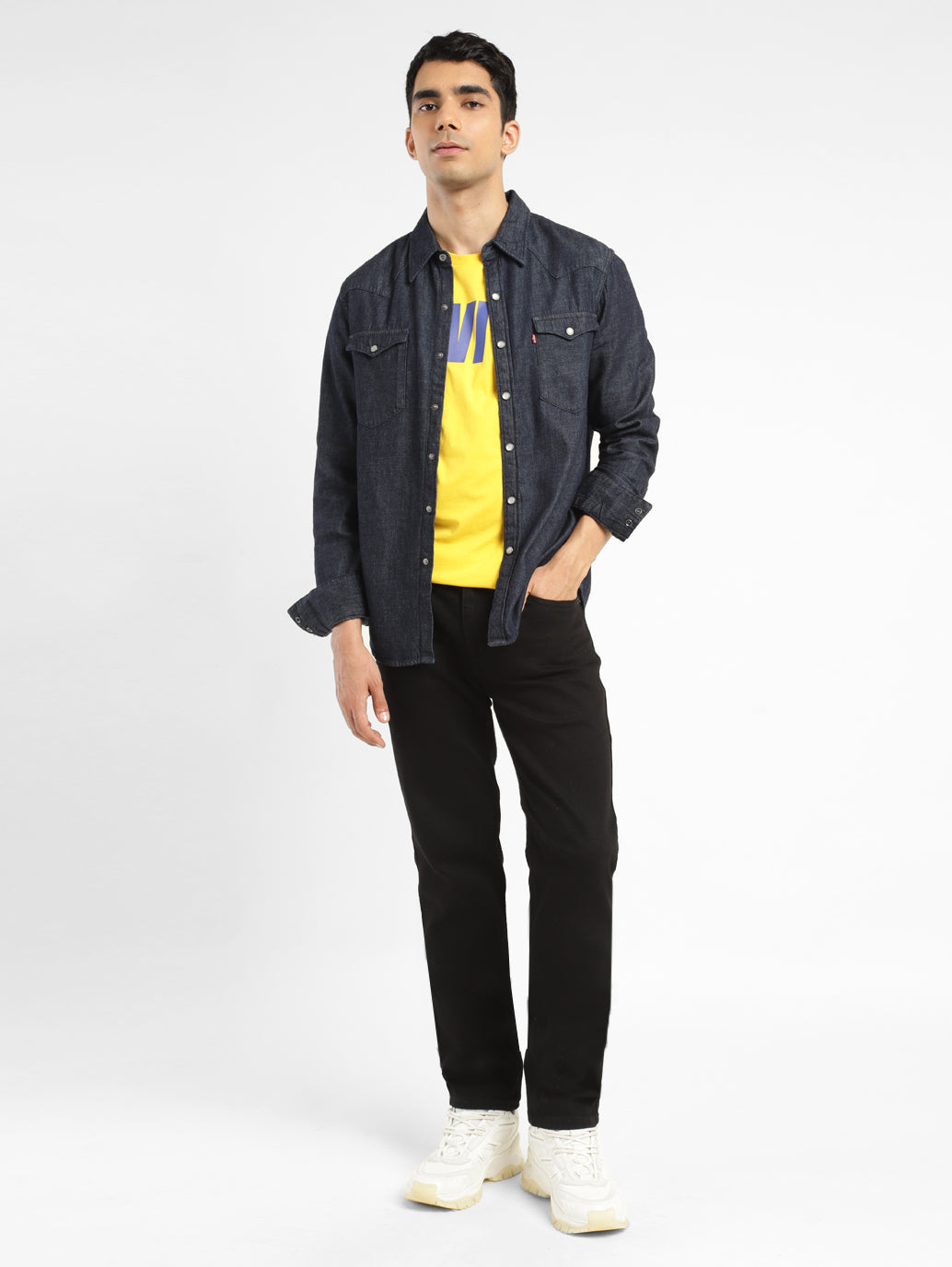 Men'S 511 Black Slim Fit Mid Rise Jeans