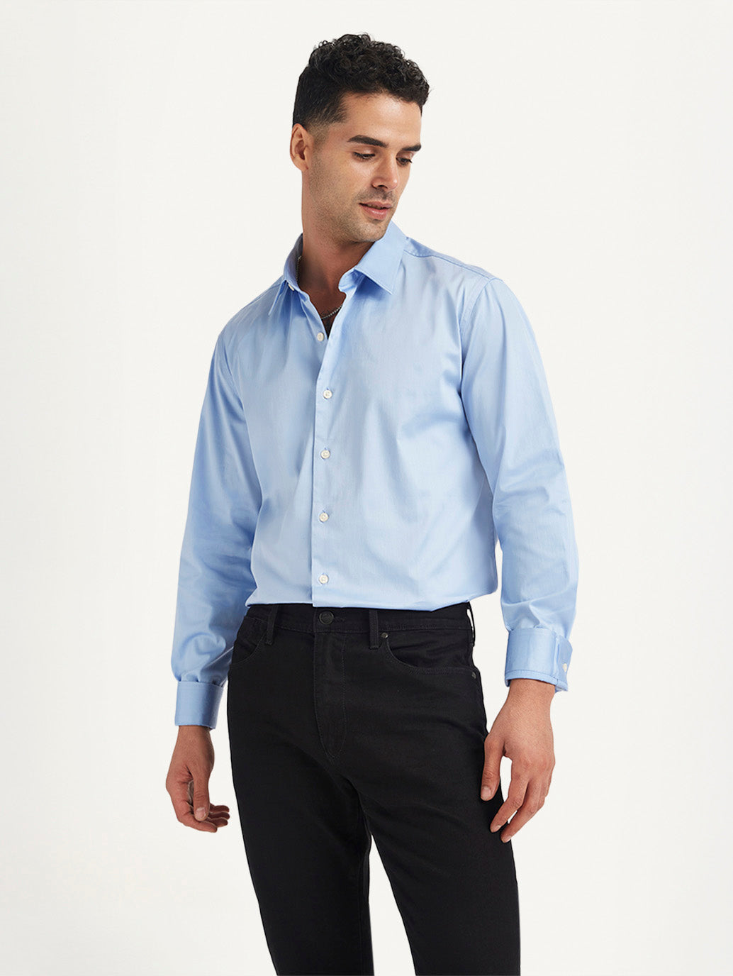 Men'S Redloop Solid Slim Fit Shirt