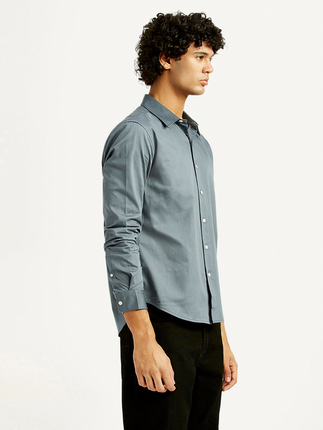Men'S Redloop Solid Slim Fit Shirt