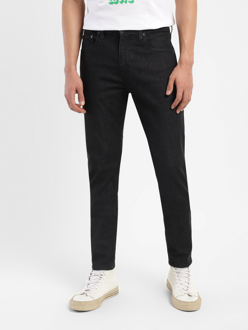 Men'S 512 Black Slim Tapered Fit Mid Rise Jeans