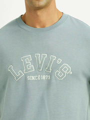 Levi's men's long-sleeve T-shirt in black with crew neck and subtle logo detail, casual style for everyday wear.