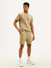 Men'S Beige Regular Fit Shorts