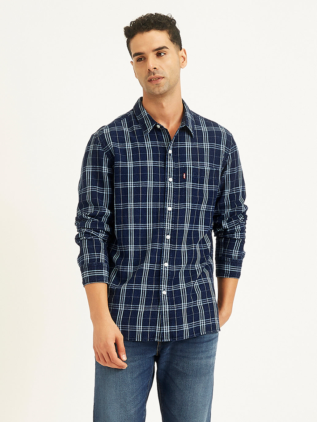 Men'S Checkered Slim Fit Shirt