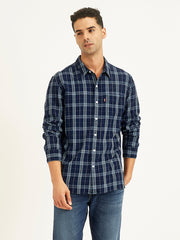 Men'S Checkered Slim Fit Shirt