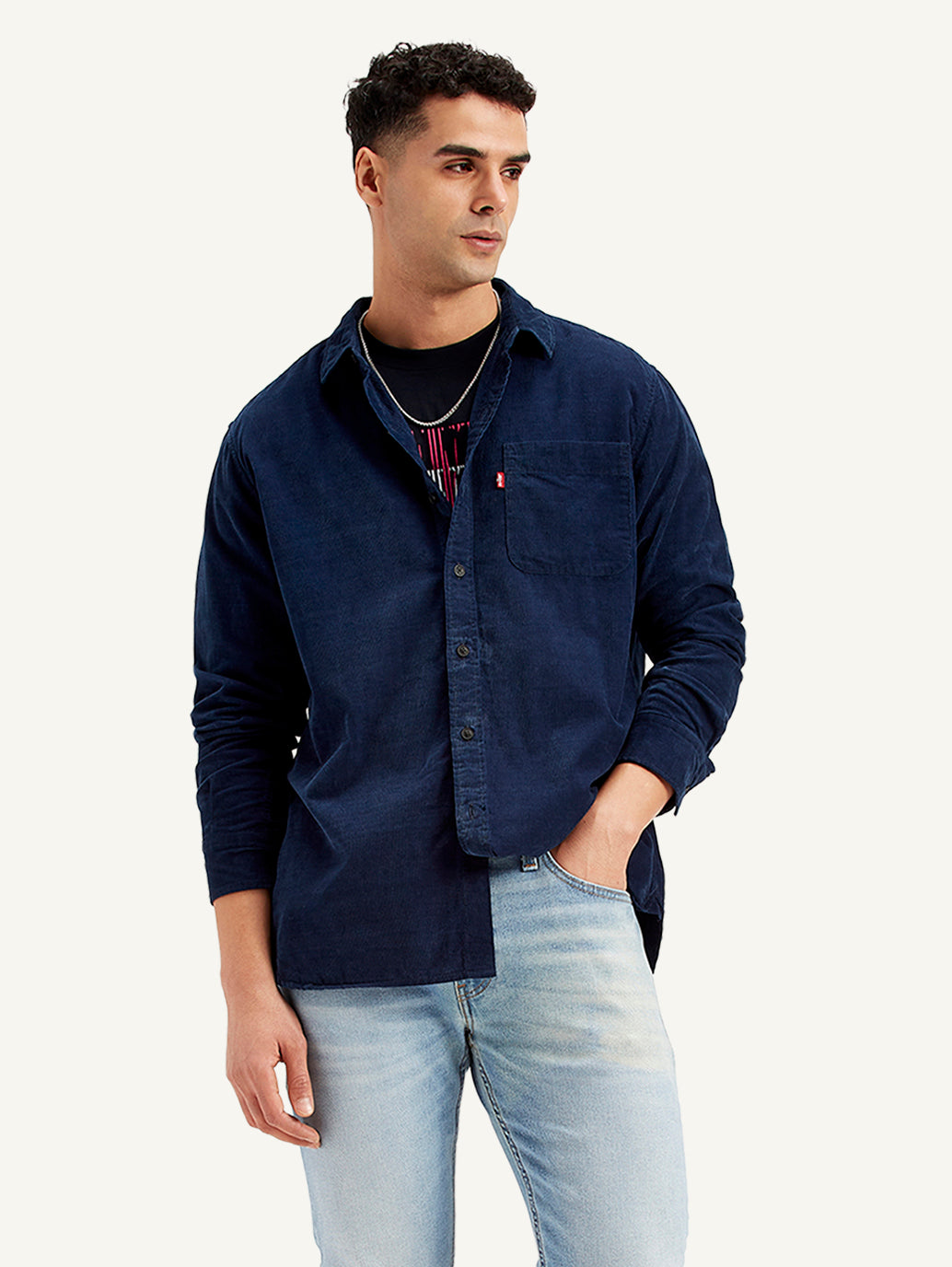 Men'S Solid Slim Fit Shirt