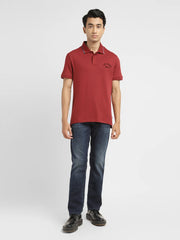 Men'S Solid Slim Fit Polo T-Shirt