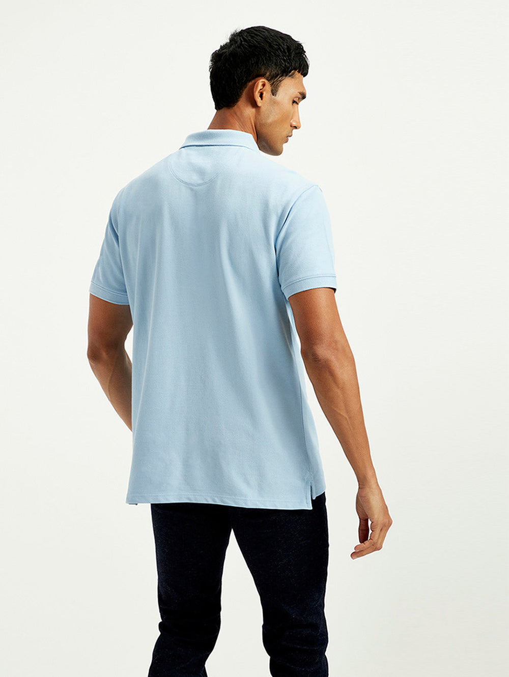Men'S Solid Slim Fit Polo T-Shirt - Goyalsons ShopMax
