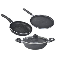 Prestige Household Nonstick Set Non Stick  Set 3 Pcs Set