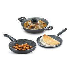 Prestige Household Nonstick Set Non Stick  Set 3 Pcs Set
