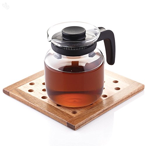 Borosil - Carafe Flame Proof Glass Kettle With Stainer, 650 ml