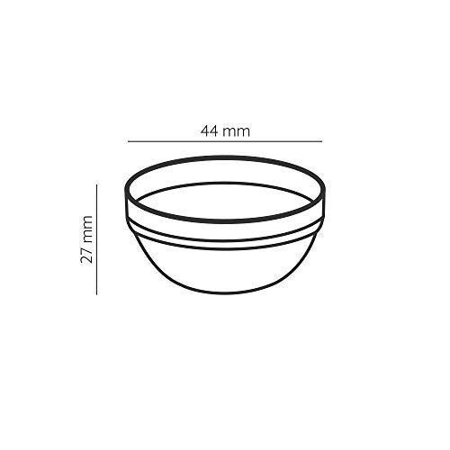 Borosil Glass Bowl - Pack of 6 (Transparent, 36 ml)