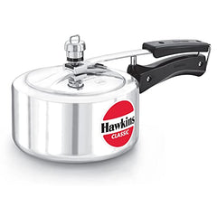 Hawkins Aluminium 3 Litre Classic Pressure Cooker, Tall Design Inner Lid Cooker, Best Cooker, Silver (Cl3T)