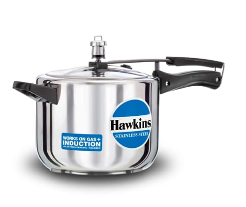 Hawkins 2 Litre Pressure Cooker, Stainless Steel Inner Lid Cooker, Induction Cooker, Silver (HSS20)
