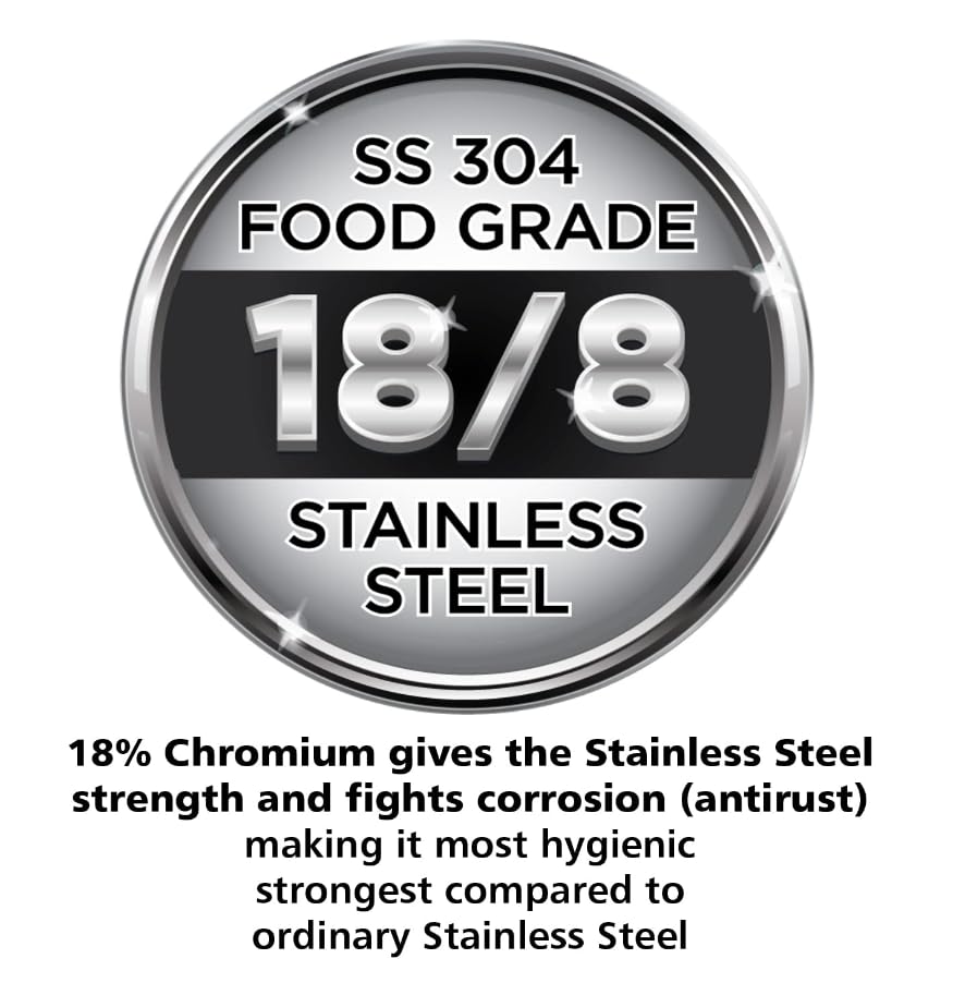 Hawkins 2 Litre Pressure Cooker, Stainless Steel Inner Lid Cooker, Induction Cooker, Silver (HSS20)