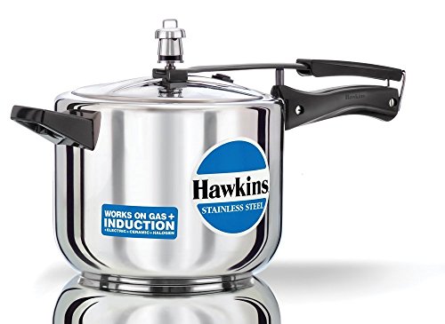 Hawkins 2 Litre Pressure Cooker, Stainless Steel Inner Lid Cooker, Induction Cooker, Silver (HSS20)