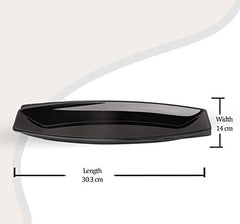 Milton Kabab Melamine Platter, 1 Piece, Black (12")