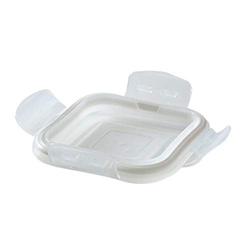 Borosil Klip n Store Lunchbox with Bag | Set of 2 Square Container (320ml Each) | Made in India Borosilicate Glass | Microwave & Dishwasher Safe | Tiffin for Office/School/College | Horizontal