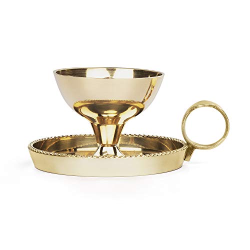 Borosil Medium Size Mangal Diya Decorative Brass Glass Oil Lamp | Tea Light Holder | Diya with Borosilicate Glass | Puja Dia for Mandir | Lantern Diya with Glass Cover