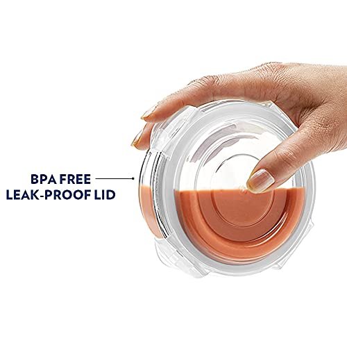 Borosil Household Gift Set Klip & Store Round 3 Pcs Set