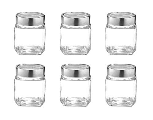 Cello Cube Glass Jar (Transparent, 2250ml)