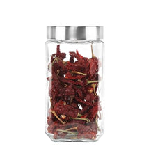 Cello Cube Glass Jar (Transparent, 2250ml)