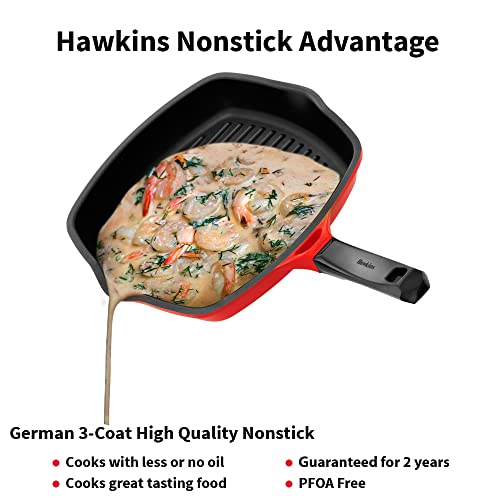 Hawkins 30 cm Grill Pan with Glass Lid, (DCGP30G)