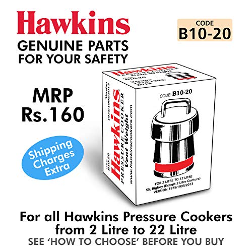 Hawkins Vent Weight Or Whistle for Stainless Steel and Stainless Steel Contura, Bigboy and Miss Mary Pressure Cooker, 1.5 Liter