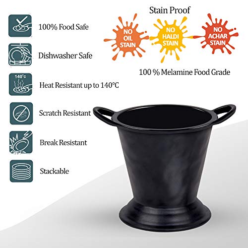 Milton Melamine Bucket, 1 Piece, 400 ml, Black