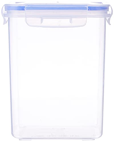 Aristo Lock & Fresh 213 Plastic Storage Container For Storing grains, pulses, rice, wheat etc- 2400 ML, Transparent Clear, large (LOCK&FRESH213) (19 x 13 x 16.5cm)