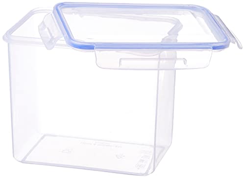 Aristo Lock & Fresh 213 Plastic Storage Container For Storing grains, pulses, rice, wheat etc- 2400 ML, Transparent Clear, large (LOCK&FRESH213) (19 x 13 x 16.5cm)