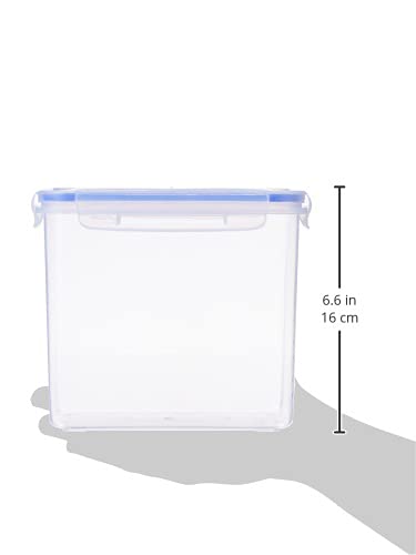 Aristo Lock & Fresh 213 Plastic Storage Container For Storing grains, pulses, rice, wheat etc- 2400 ML, Transparent Clear, large (LOCK&FRESH213) (19 x 13 x 16.5cm)
