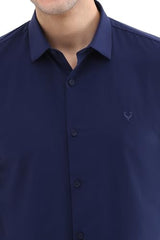 Allen Solly Men's Slim Fit Shirt (ASSFMAMOPC77865_Navy