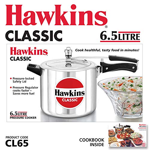 Hawkins Aluminium 3 Litre Classic Pressure Cooker, Tall Design Inner Lid Cooker, Best Cooker, Silver (Cl3T)