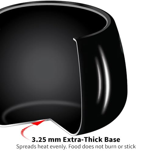 Hawkins 6.5 Litre Contura Black Pressure Cooker, Hard Anodised Inner Lid Cooker, Handi Cooker, Black (CB65) 6.5 Liter