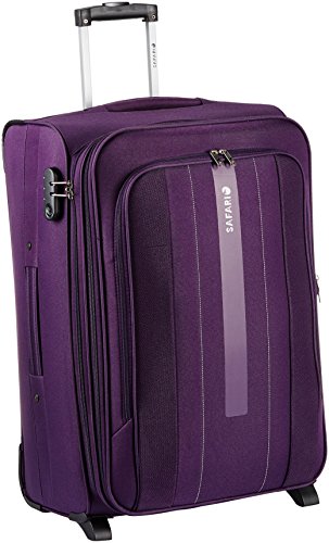 Safari Season Collection Polyester 65  Purple Suitcase