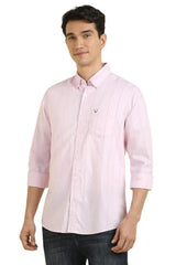 Allen Solly Men's Regular Fit Shirt (ALSFACUFC72290_Pink