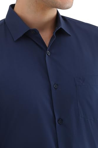 Allen Solly Men's Slim Fit Shirt (ASSFQSPP706698_Navy