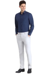 Allen Solly Men's Slim Fit Shirt (ASSFQSPP706698_Navy