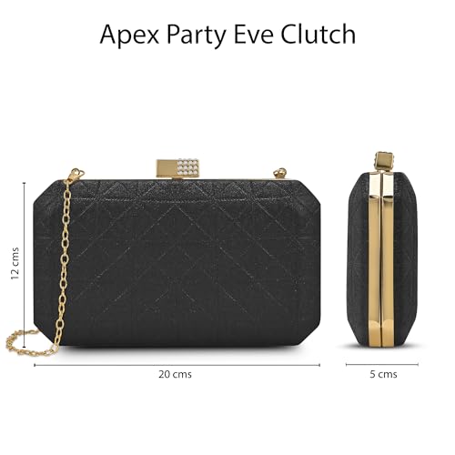 Lavie Luxe Purses Clutch Black