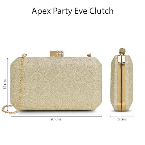 Lavie Luxe Purses Clutch Gold