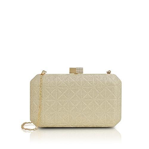 Lavie Luxe Purses Clutch Gold