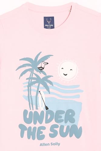 Allen Solly Boy's Regular Fit T-Shirt (ABKCCRGFO60545_Pink